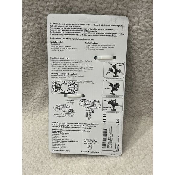 Railblaza Rod Holder R with Miniport Tracmount #08-0086-11 - Brand New - Picture 2 of 2